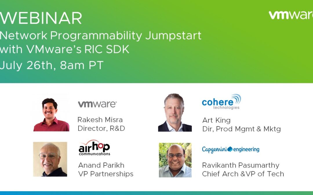 Webinar: Network Programmability Jumpstart with VMware’s RIC SDK